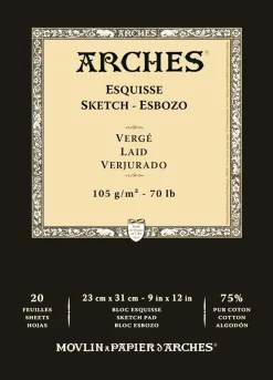 Arches Blok rysunkowy - - laid, 23 x 31 cm, 105 g, 20 ark. > Bloki Rysunkowe
