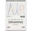 PaperConcept Blok rysunkowy Drawing na spirali - - medium grain A5 120 g 50 ark.