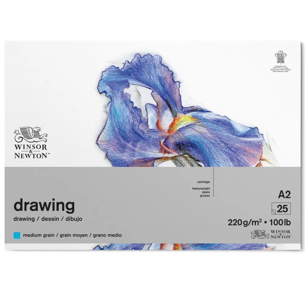 Winsor & Newton Blok rysunkowy Drawing Pad - - medium, A2, 220g, 25 ark.