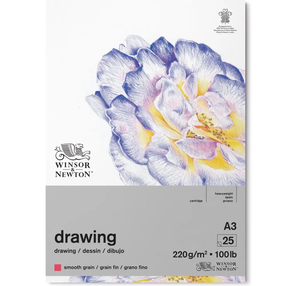 Winsor & Newton Blok rysunkowy Drawing Pad - - smooth, A3, 220g, 25 ark. > Bloki Rysunkowe