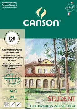 Canson Blok rysunkowy Student A4 - - 150 g, 50 ark.