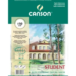 Canson Blok rysunkowy Student A5 - - 150 g, 30 ark. > Bloki Rysunkowe