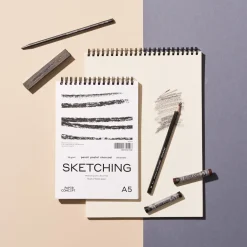 PaperConcept Blok szkicowy Sketching na spirali - - medium grain A5 90 g 50 ark.