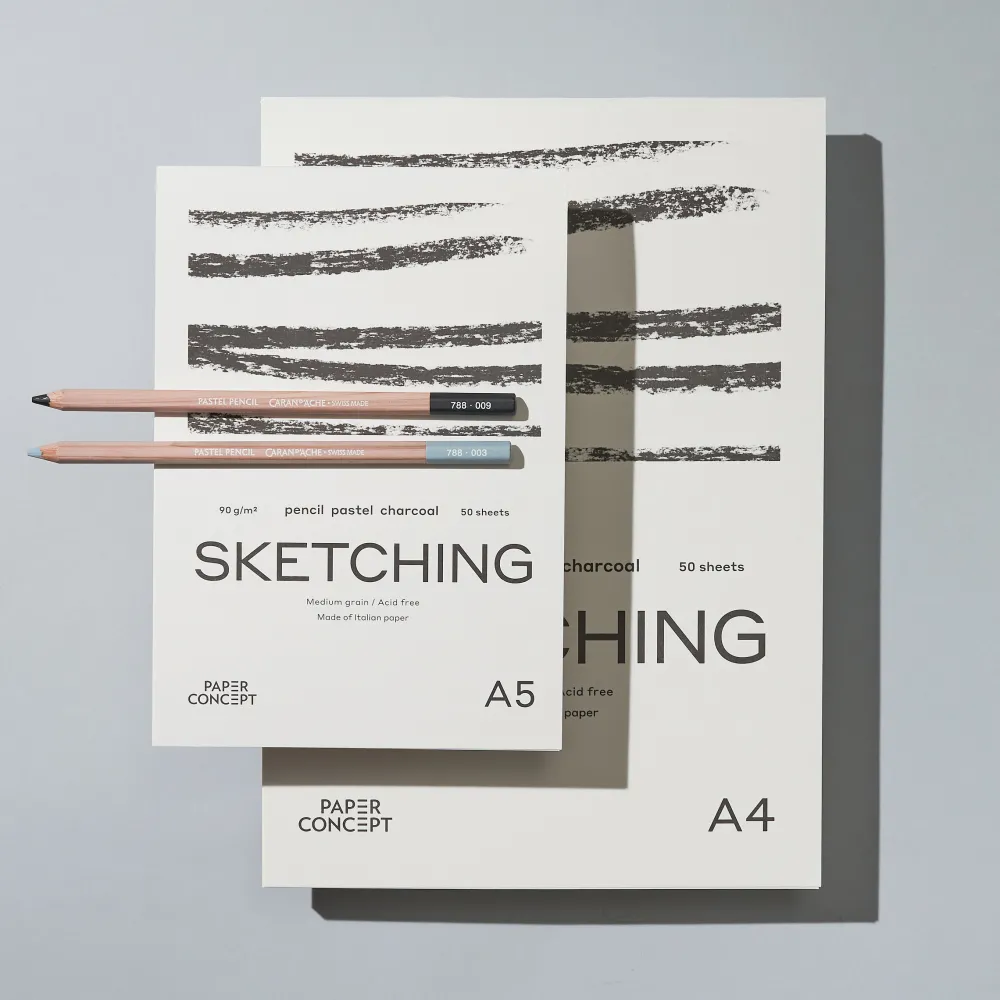 PaperConcept Blok szkicowy Sketching - - medium grain A5 90 g 50 ark. > Bloki Rysunkowe