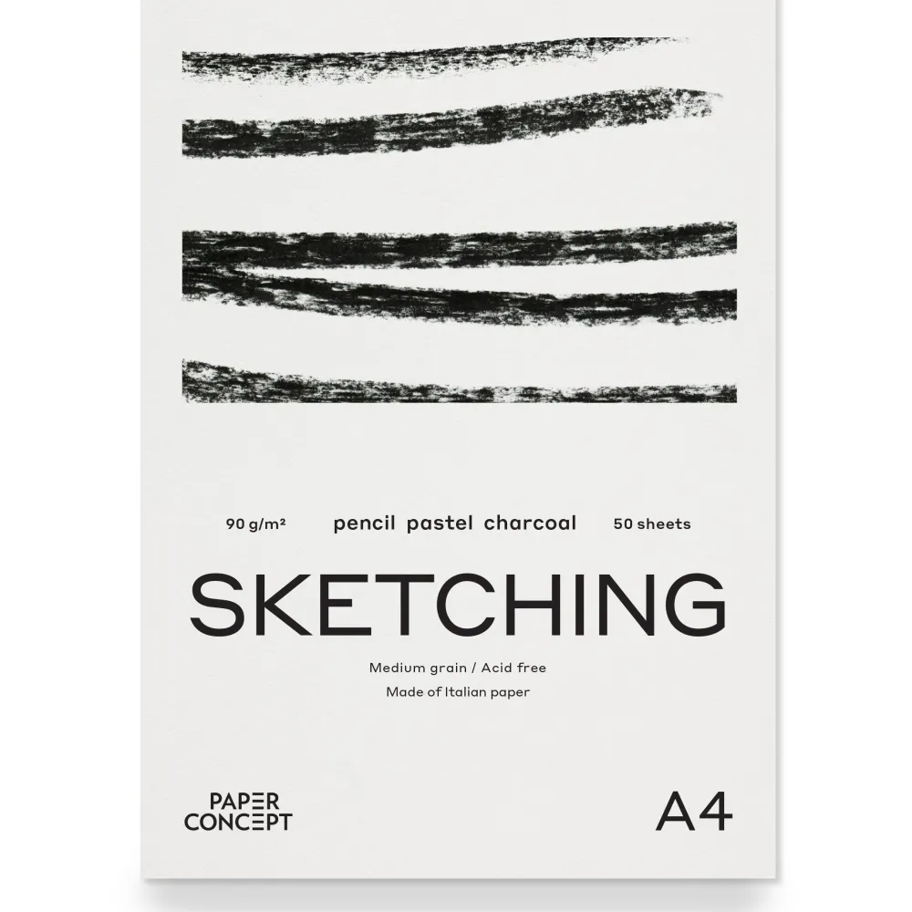 PaperConcept Blok szkicowy Sketching - - medium grain A3 90 g 50 ark. > Bloki Rysunkowe