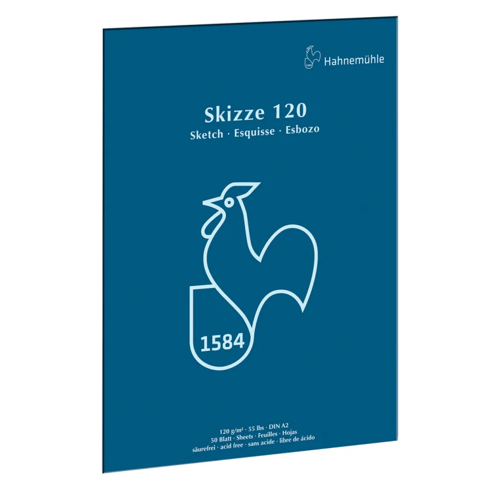 Hahnemuhle Blok szkicowy Skizze - Hahnemühle - A2, 120 g, 50 ark.