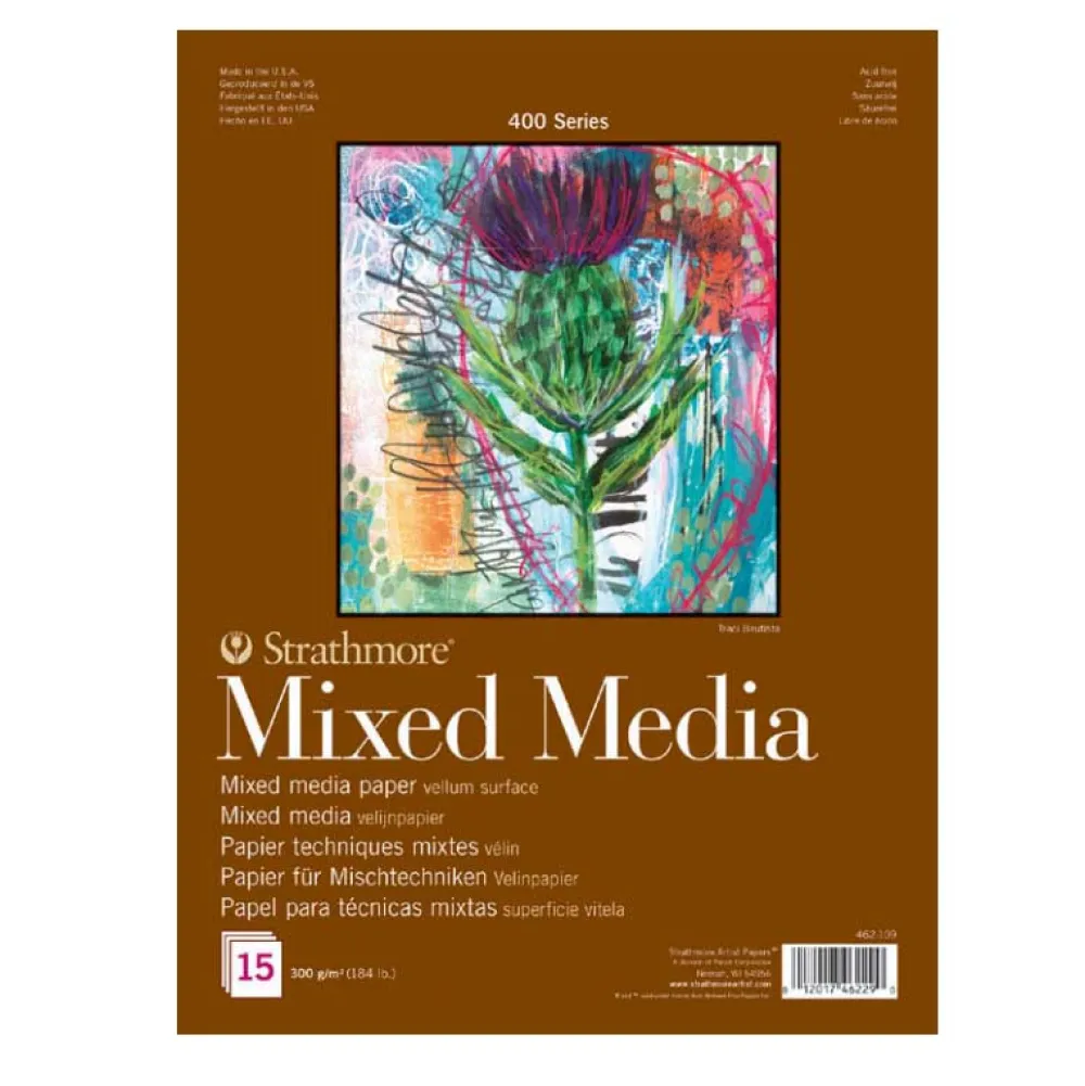Strathmore Blok uniwersalny Mixed Media 15 x 20 cm - - 300 g, 15 arkuszy > Bloki Uniwersalne