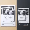 PaperConcept Blok uniwersalny Mix Media Black na spirali - - smooth A4 280 g 25 ark.