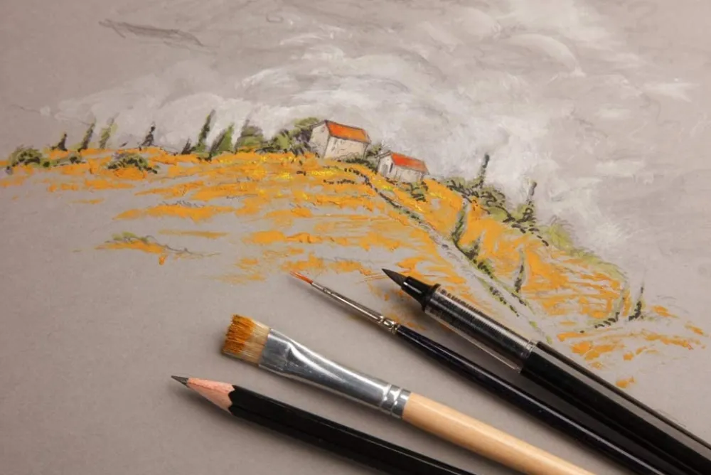 Clairefontaine Blok uniwersalny Paint'On Mixed Media - - szary, A3, 250g, 30 ark.
