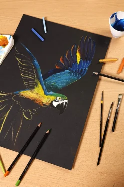 Clairefontaine Blok uniwersalny Paint'On Mixed Media - - czarny, A5, 250g, 20 ark.
