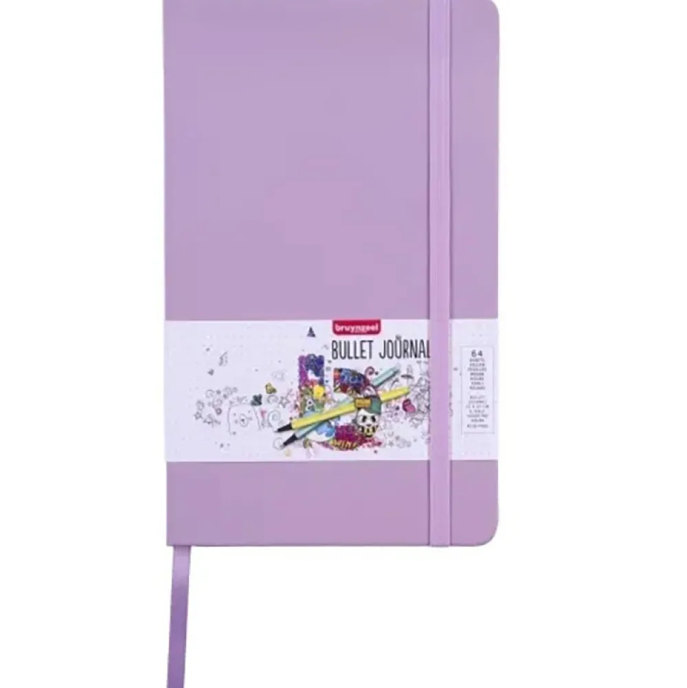 Bruynzeel Bullet Journal - - Lilac, w kropki, 140 g, 64 ark. > Zeszyty