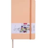 Bruynzeel Bullet Journal - - Peach, w kropki, 140 g, 64 ark.