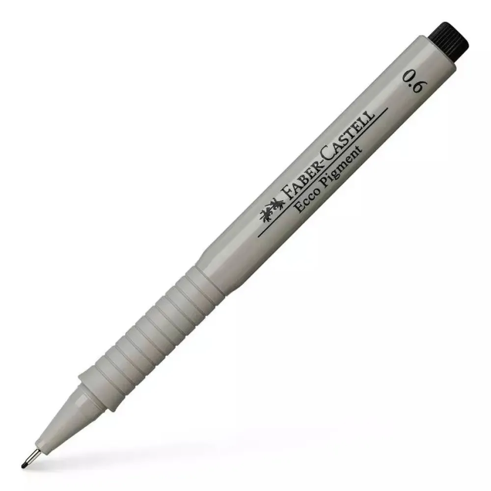 Faber-Castell Cienkopis Ecco Pigment - Faber Castell - czarny, 0,6 mm