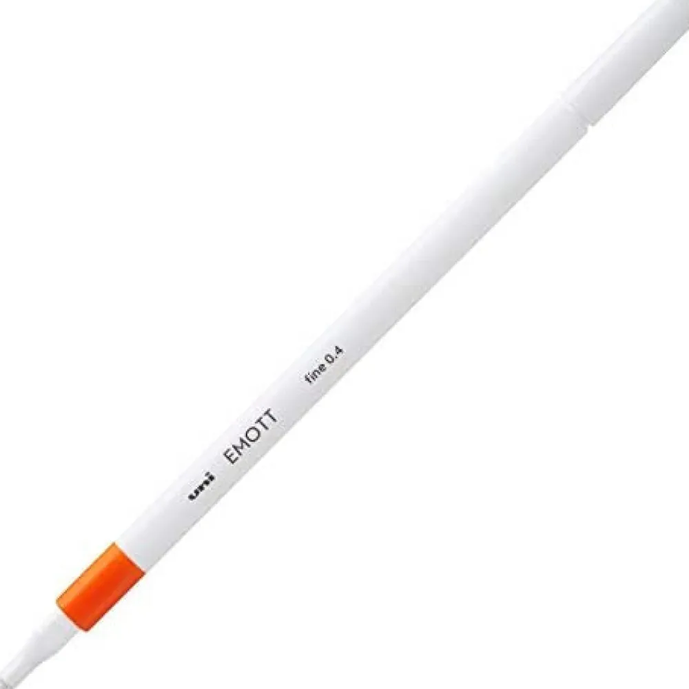 Uni Cienkopis Emott - - pomarańczowy, 0,4 mm
