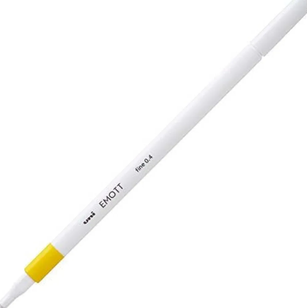 Uni Cienkopis Emott - - żółty, 0,4 mm > Markery, Brushpeny I Pisaki