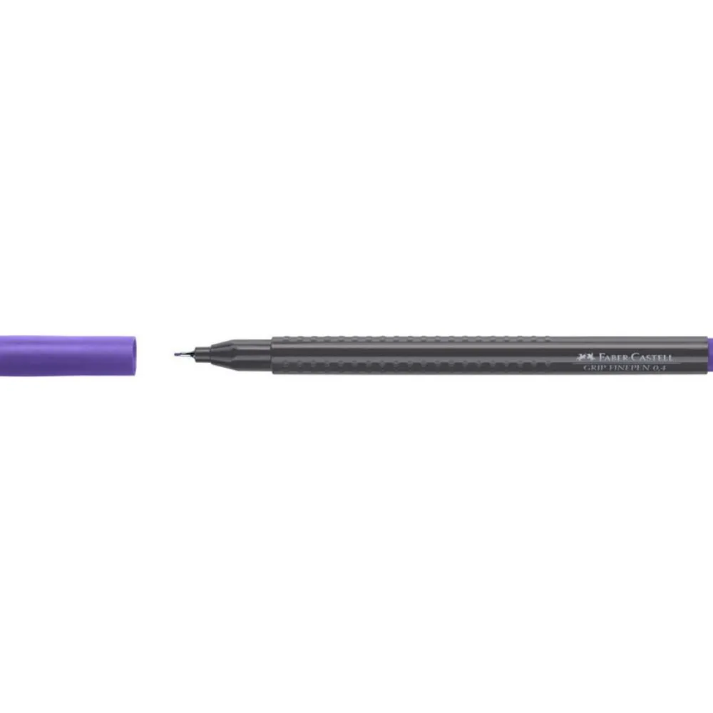 Faber-Castell Cienkopis Grip Finepen - - fioletowy > Cienkopisy