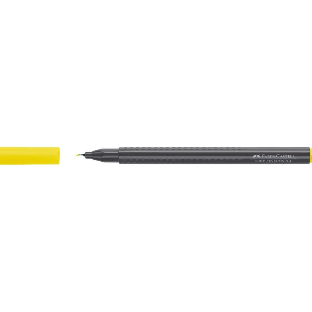 Faber-Castell Cienkopis Grip Finepen - - jasnożółty