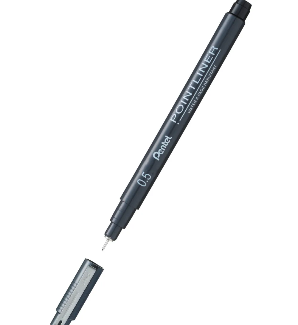 Pentel Cienkopis kalibrowany Pointliner - - czarny, 0,5 mm