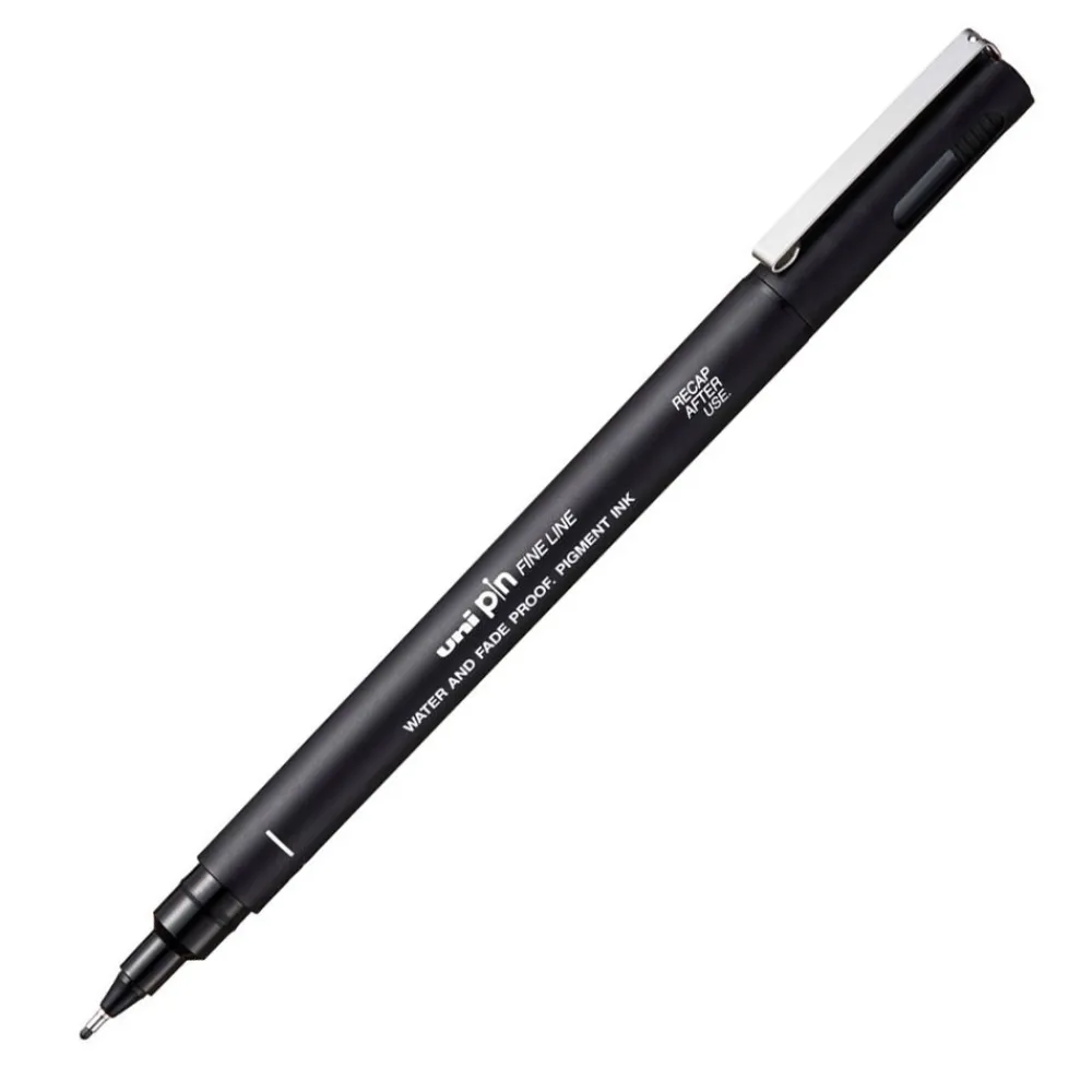 Uni Cienkopis kreślarski Pin 200 - - czarny 1 mm