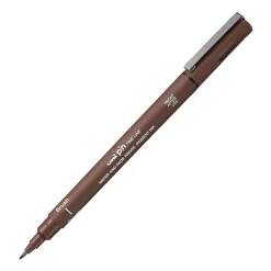 Uni Cienkopis kreślarski z pędzelkiem Pin Brush 200 - - jasnoszary > Cienkopisy