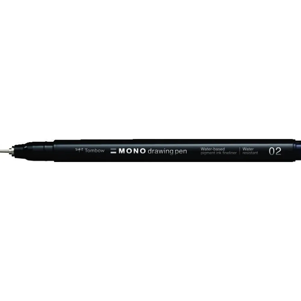 Tombow Cienkopis Mono Drawing Pen 02 - - czarny, 0,3 mm
