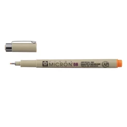 Sakura Cienkopis Pigma Micron 08 - - Orange, 0,5 mm