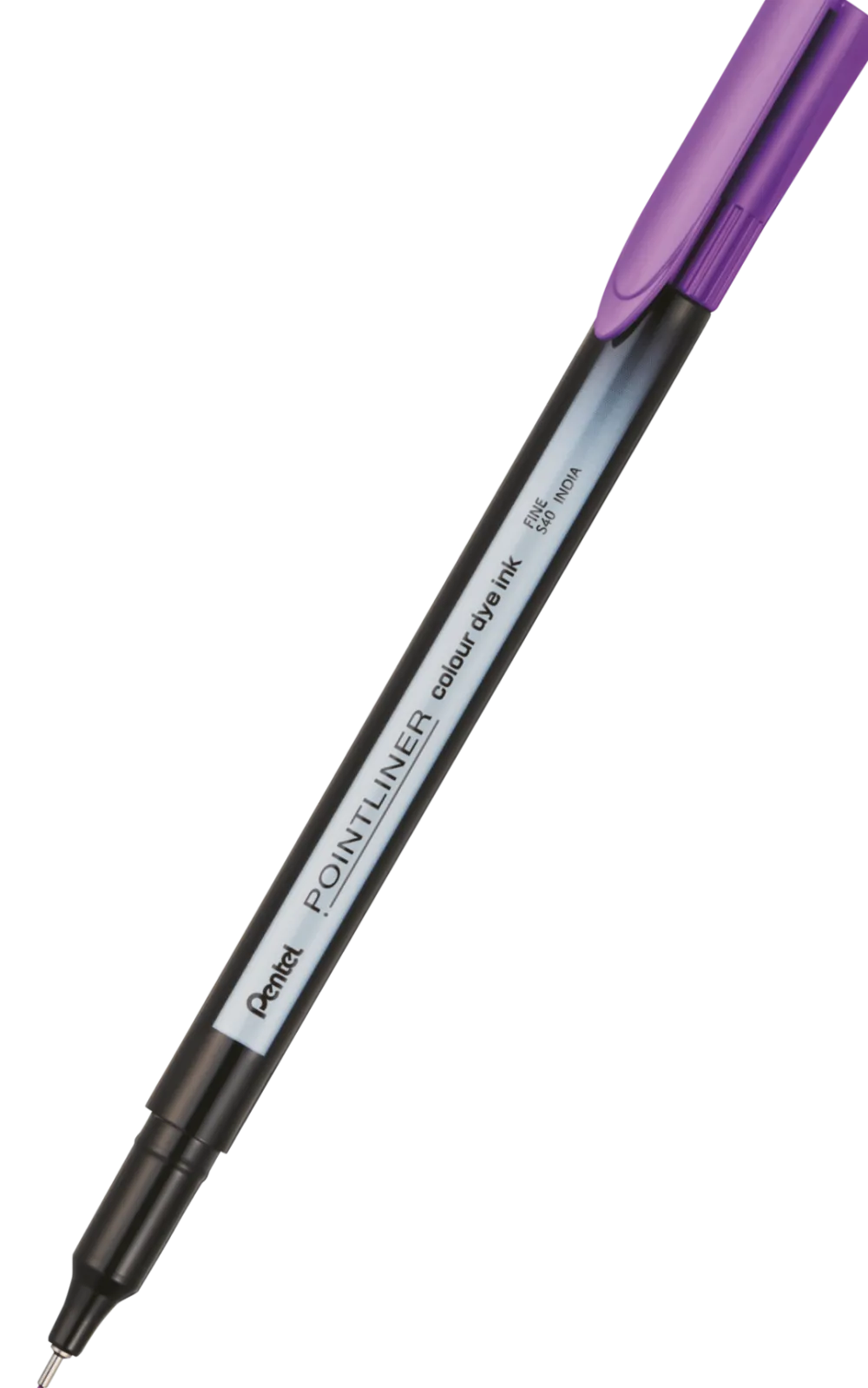 Pentel Cienkopis Pointliner Colour 0,4 mm - - liliowy