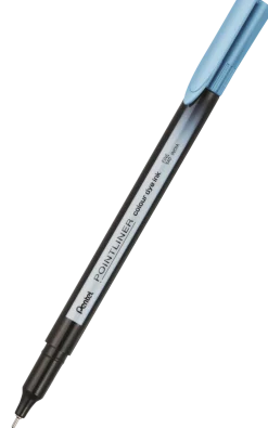 Pentel Cienkopis Pointliner Colour 0,4 mm - - błękitny > Cienkopisy