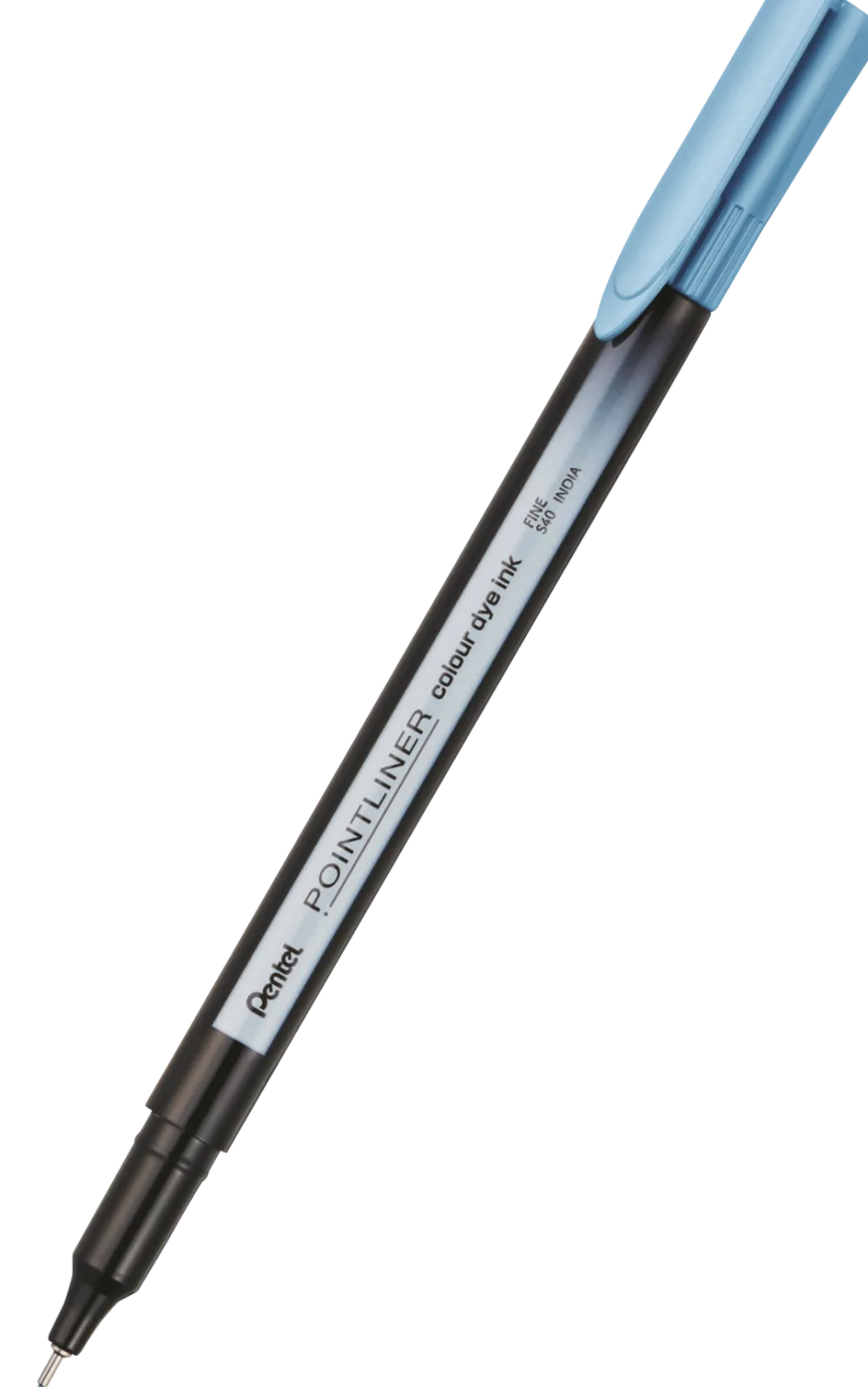 Pentel Cienkopis Pointliner Colour 0,4 mm - - morski