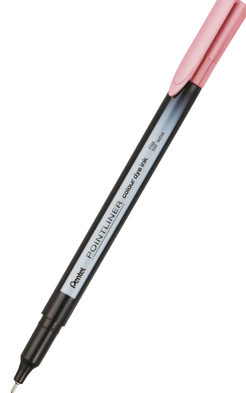 Pentel Cienkopis Pointliner Colour 0,4 mm - - baby pink