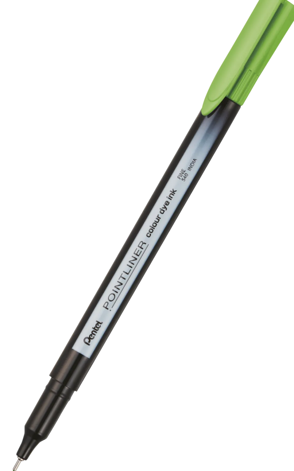 Pentel Cienkopis Pointliner Colour 0,4 mm - - ciemnozielony