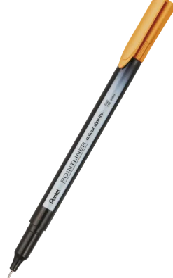Pentel Cienkopis Pointliner Colour 0,4 mm - - pomarańczowy > Cienkopisy