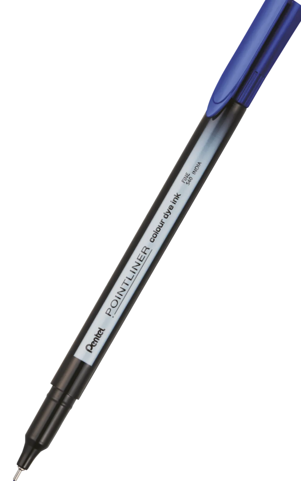 Pentel Cienkopis Pointliner Colour 0,4 mm - - niebieski