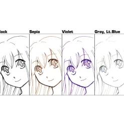Kuretake Cienkopis ZIG Cartoonist Mangaka - - czarny, 0,05 mm > Markery, Brushpeny I Pisaki