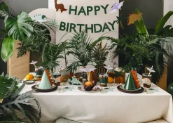 PartyDeco Czapeczki papierowe Dinozaury - 14 cm, 6 szt. > Maski, Korony I Czapeczki