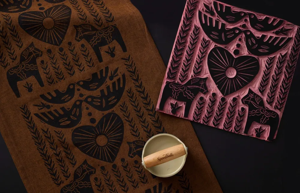Speedball Docisk drukarski - - beżowy 10 cm > Techniki Graficzne