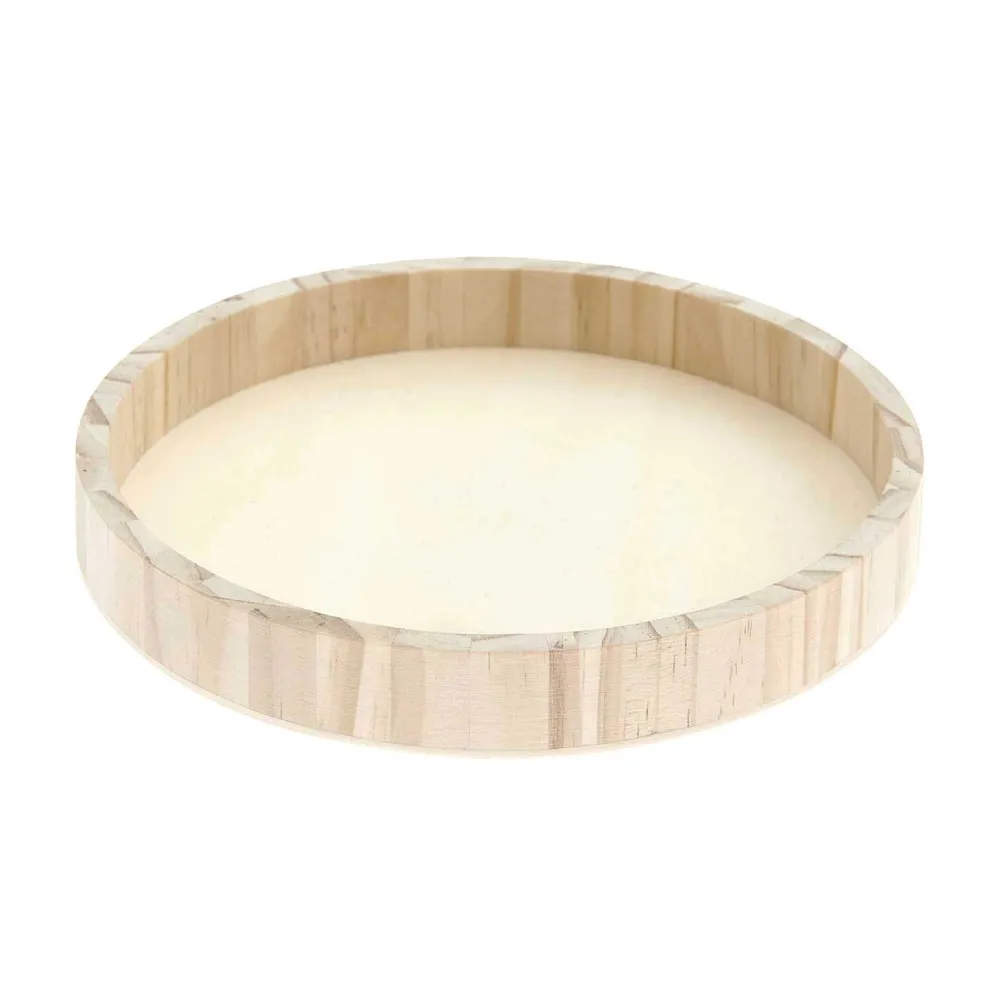 Rico Design Drewniana okrągła tacka - - 20 cm