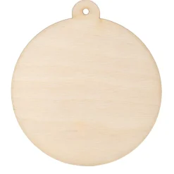 Simply Crafting Drewniana zawieszka - - bombka kółko, 9 cm
