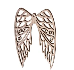 Drewniane kształty Skrzydła - DpCraft - naturalne, 6 cm, 9 szt. > Drewniane