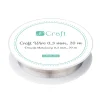 dpCraft Drucik metalowy 0,3 mm - - srebrny, 20 m