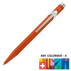 Caran d'Ache Długopis 849 Colormat-X z etui - - Orange