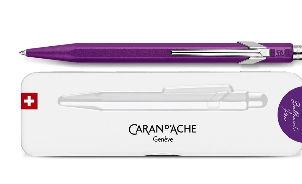 Caran d'Ache Długopis 849 Colormat-X z etui - - Violet