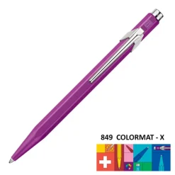 Caran d'Ache Długopis 849 Colormat-X z etui - - Violet