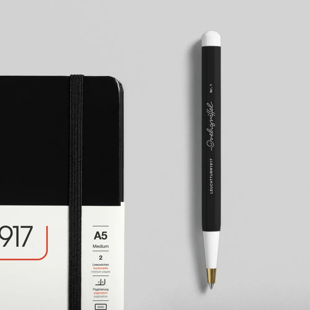 Leuchtturm1917 Długopis żelowy Drehgriffel Nr. 1 - - Black