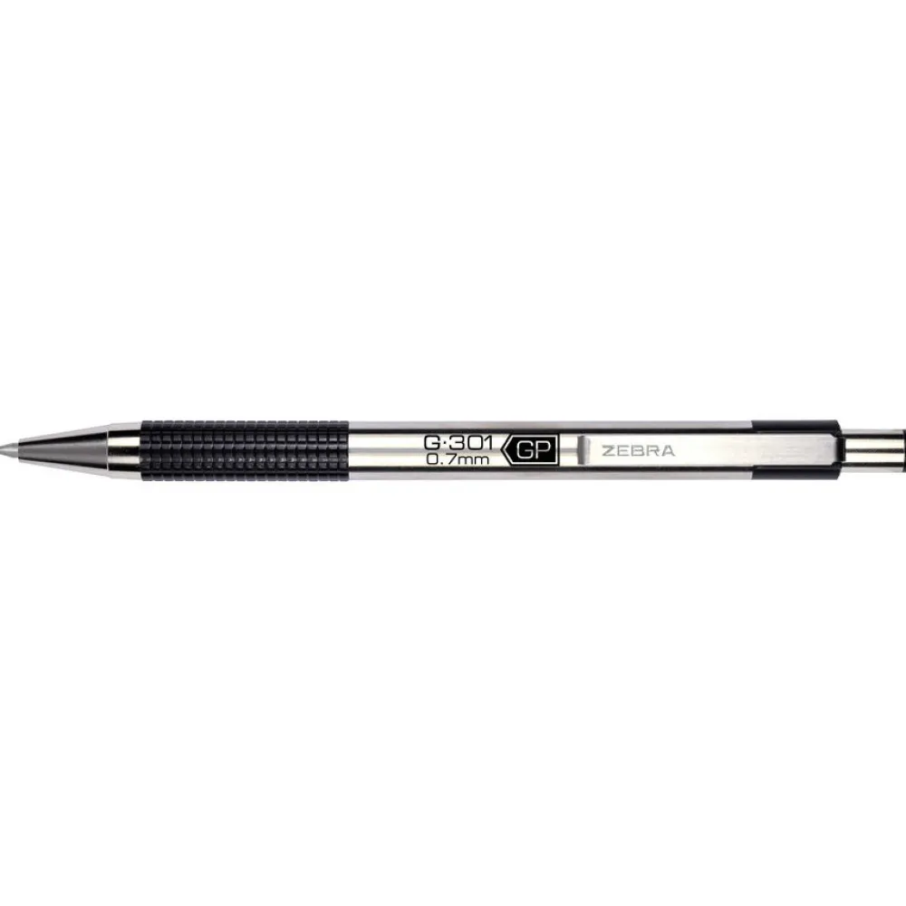 Zebra Długopis żelowy G-301 - - Black, 0,7 mm
