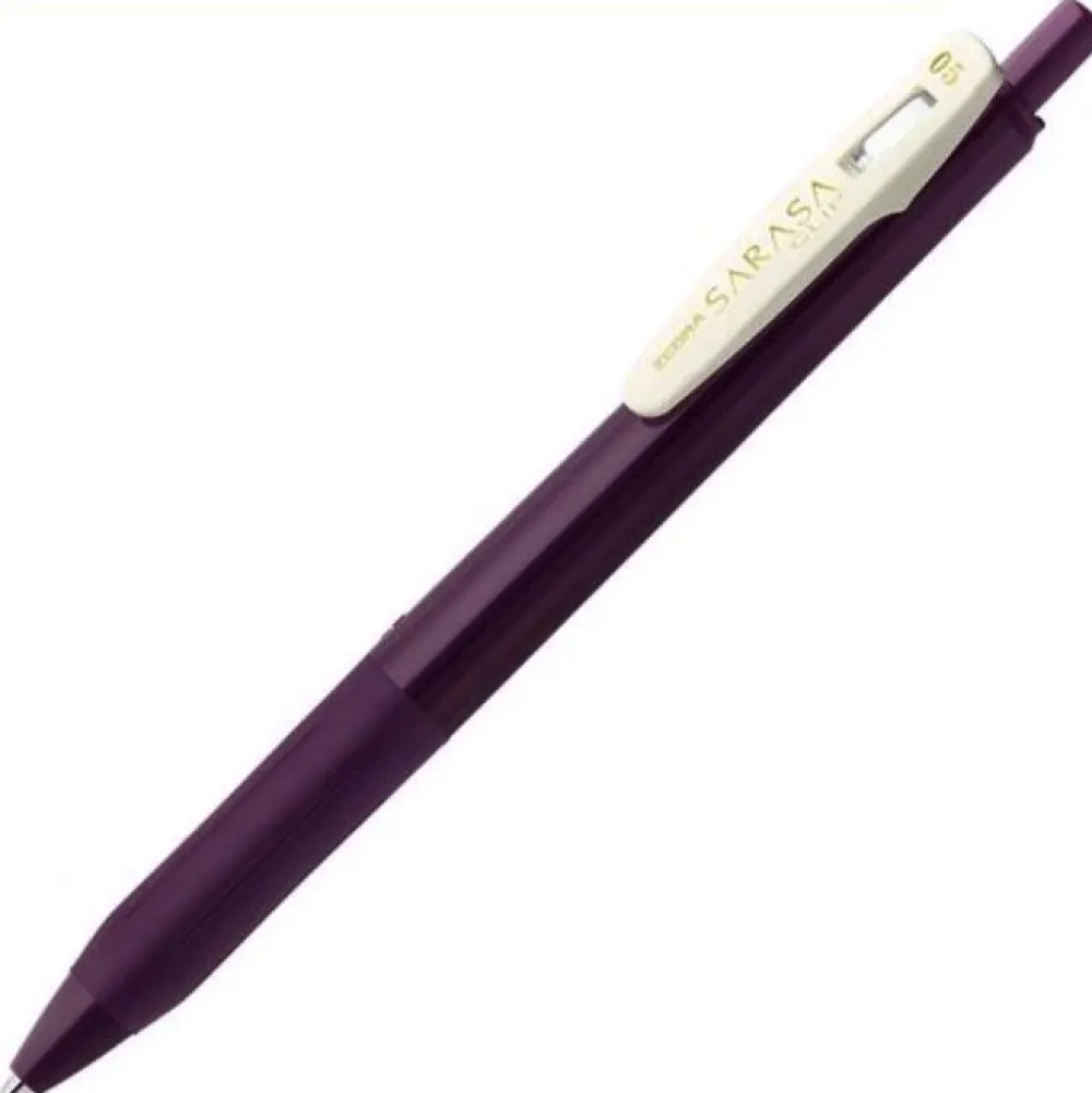 Zebra Długopis żelowy Sarasa Clip - - Vintage Bordeaux Purple, 0,5 mm