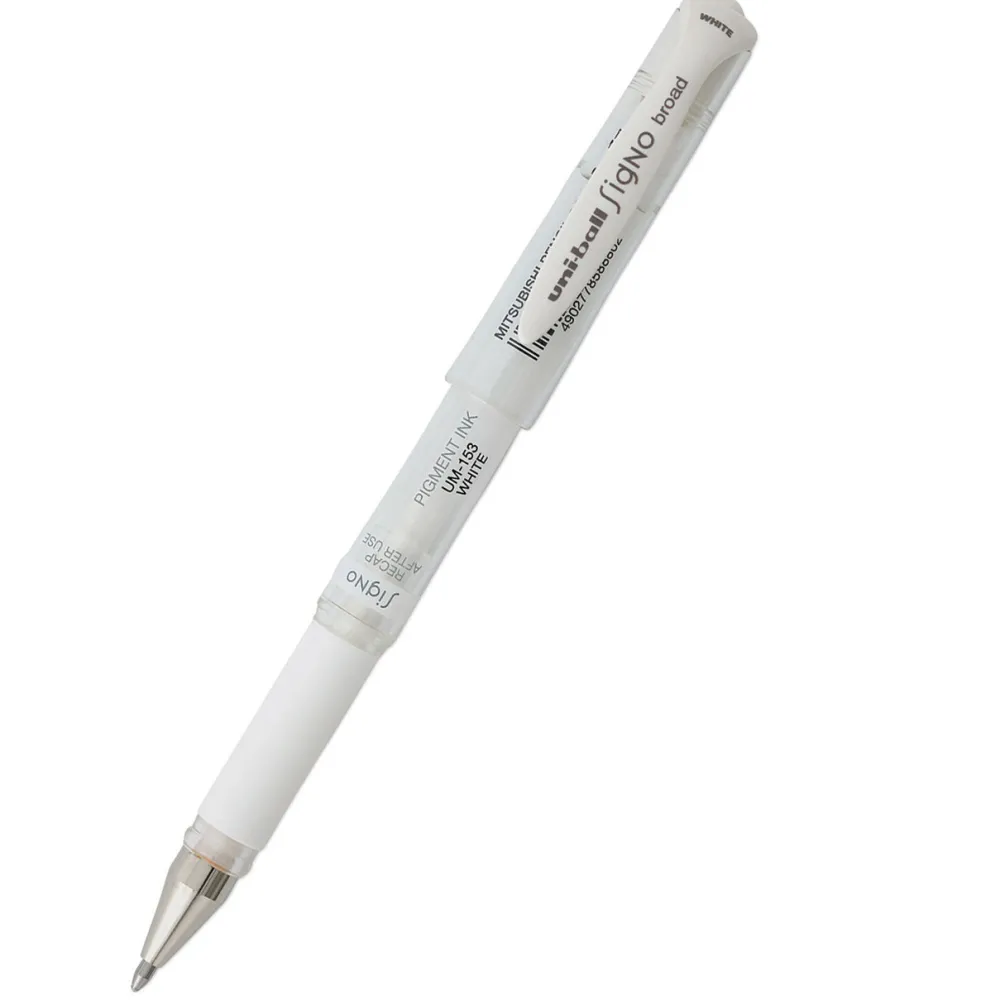Uni Długopis żelowy Signo UM-153 - - biały, 1 mm > Długopisy Żelowe