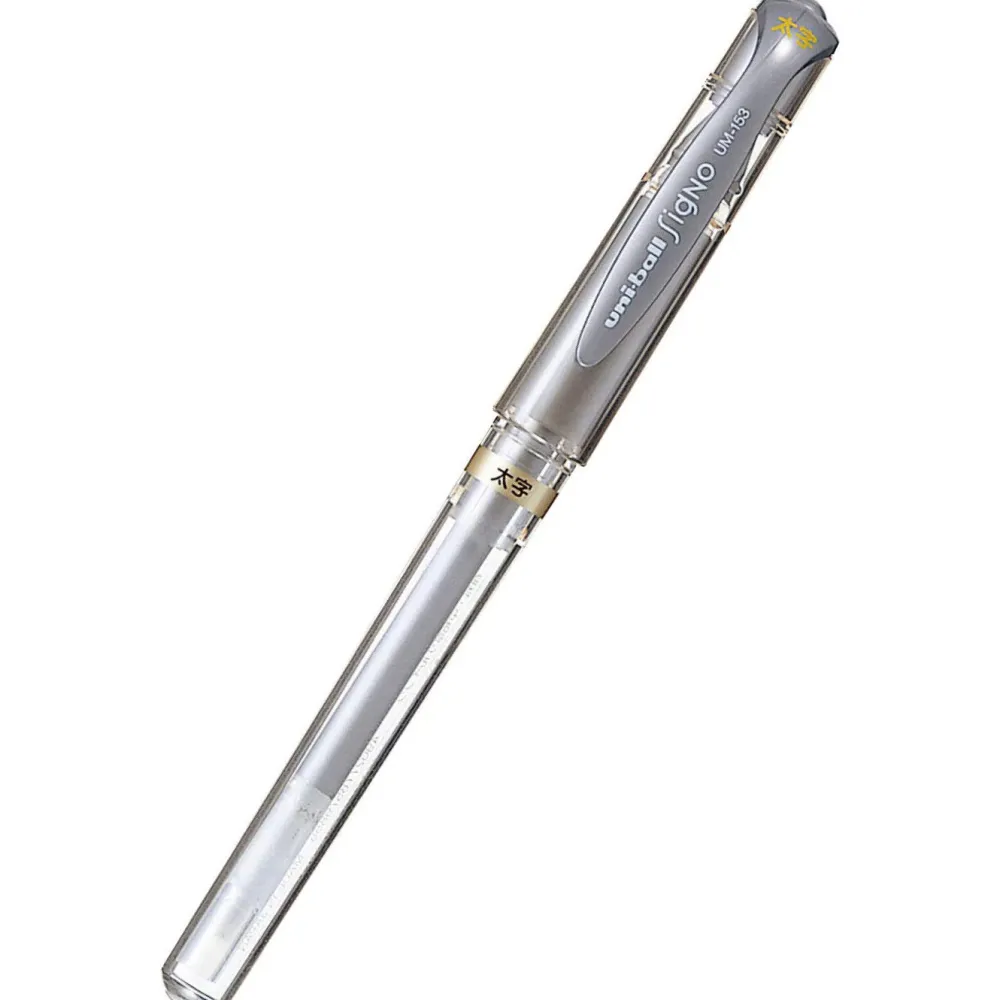 Uni Długopis żelowy Signo UM-153 - - srebrny, 1 mm