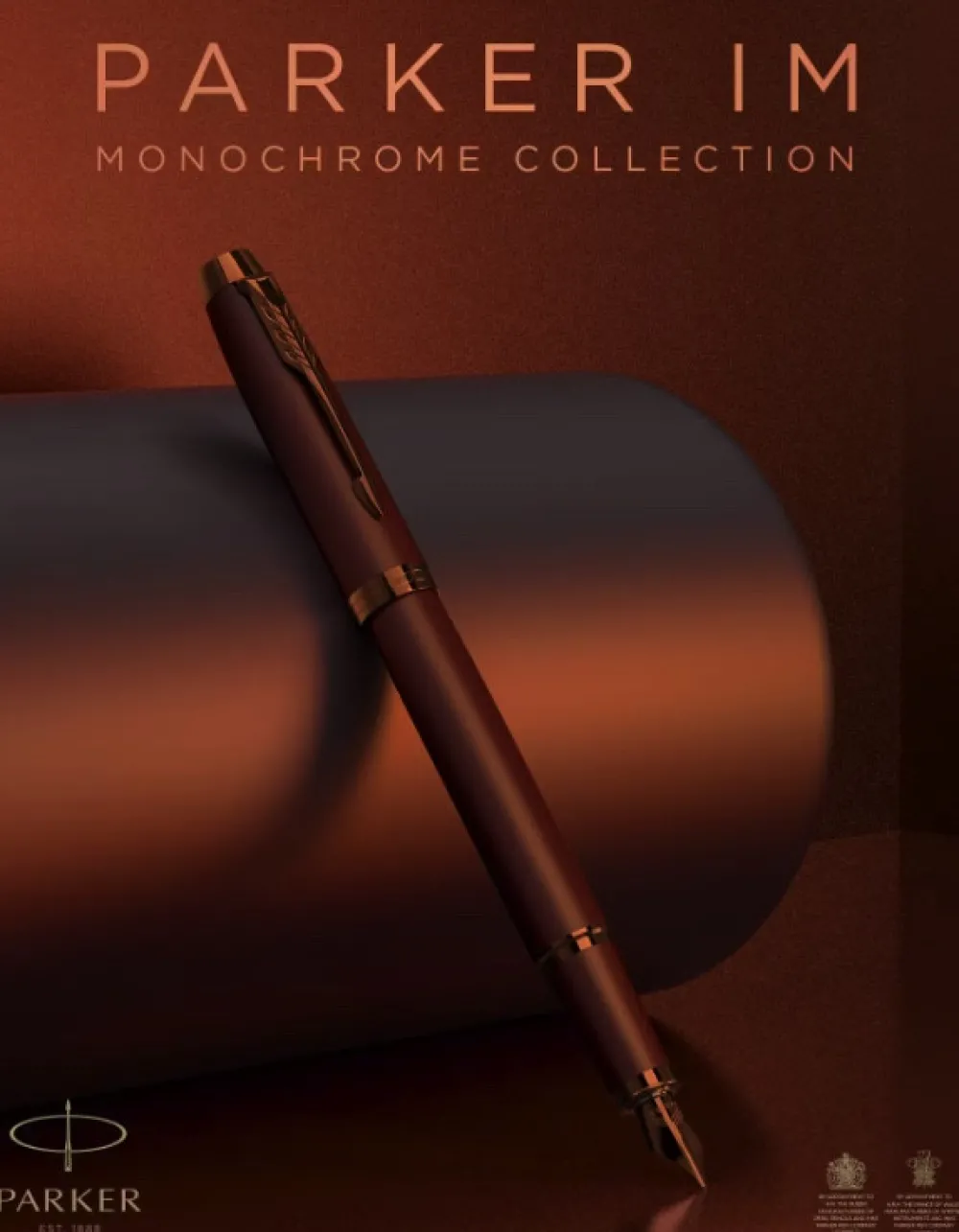 Parker Długopis IM Monochrome w etui - - Burgundy > Długopisy