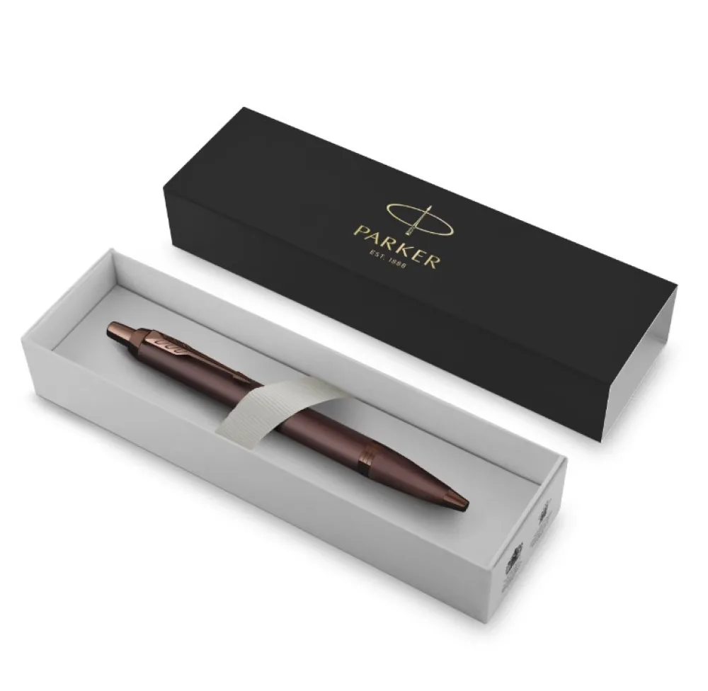 Parker Długopis IM Monochrome w etui - - Burgundy > Długopisy